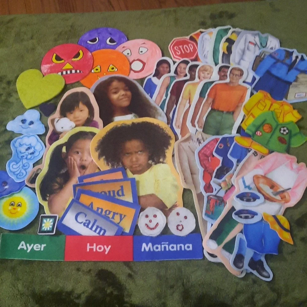 Felt People, Emotions, Professions and Weather teaching tools learning toys